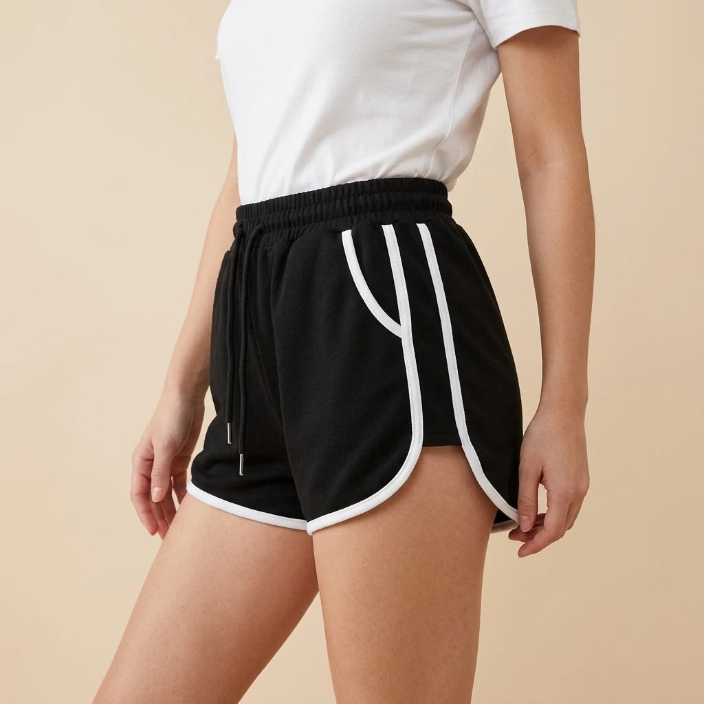 Style Casual Sports Shorts for Women, Loose and Comfortable Lounge Pants, Wide-Leg Shorts — variant_front