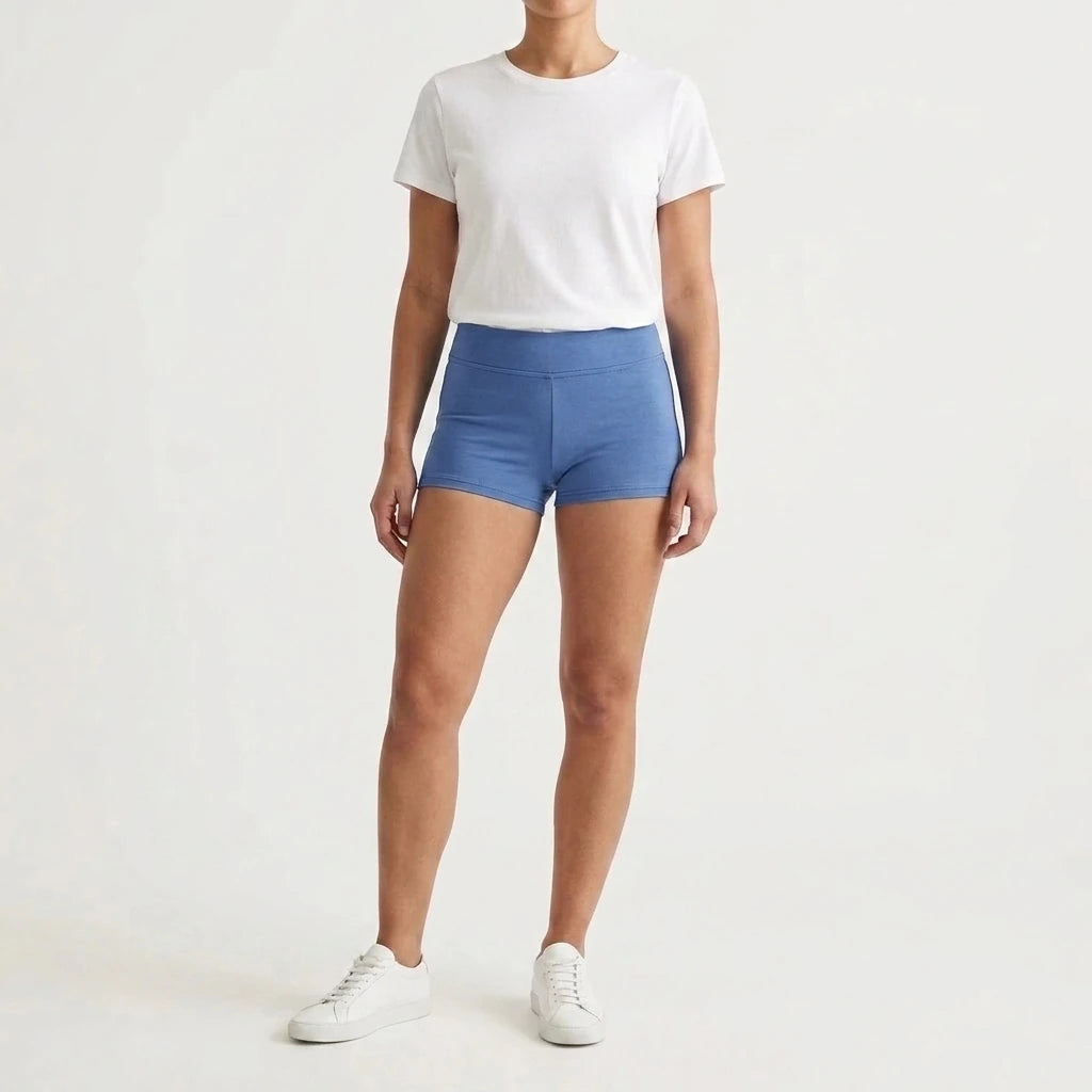Elastic waist shorts for women — variant_front