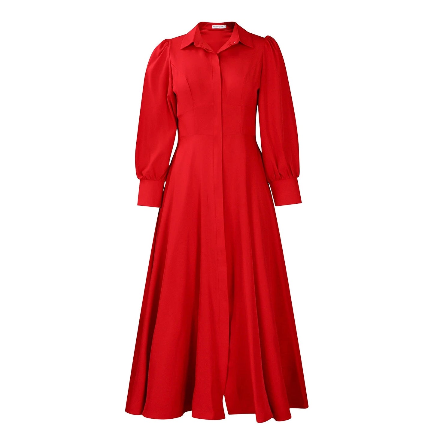 Long Sleeve Flared Dress — variant_front