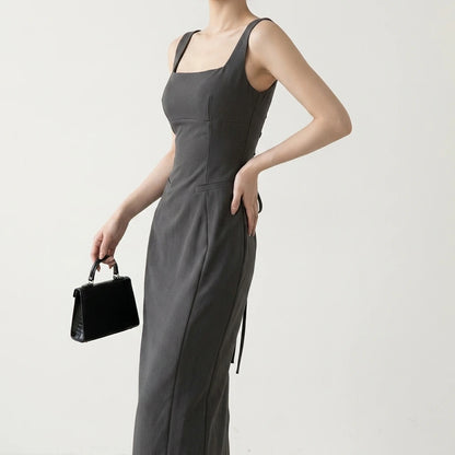 Summer French sexy simple camisole skirt — lifestyle