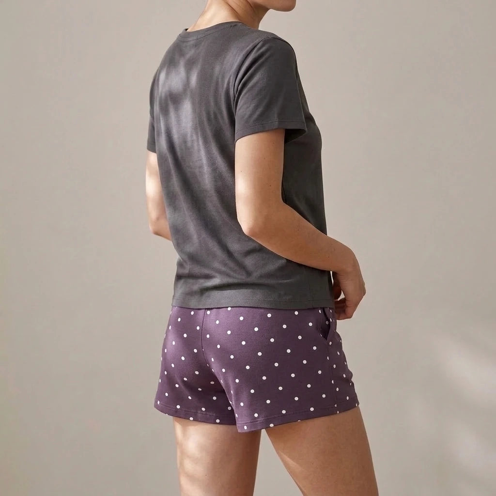 Elastic waist shorts for women — variant_front