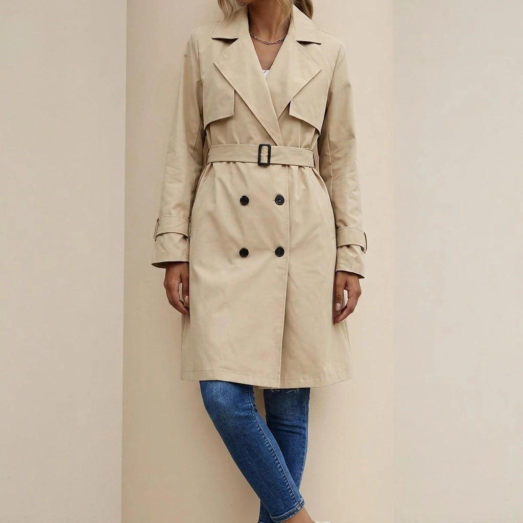 Women's lightweight trench coat — lifestyle