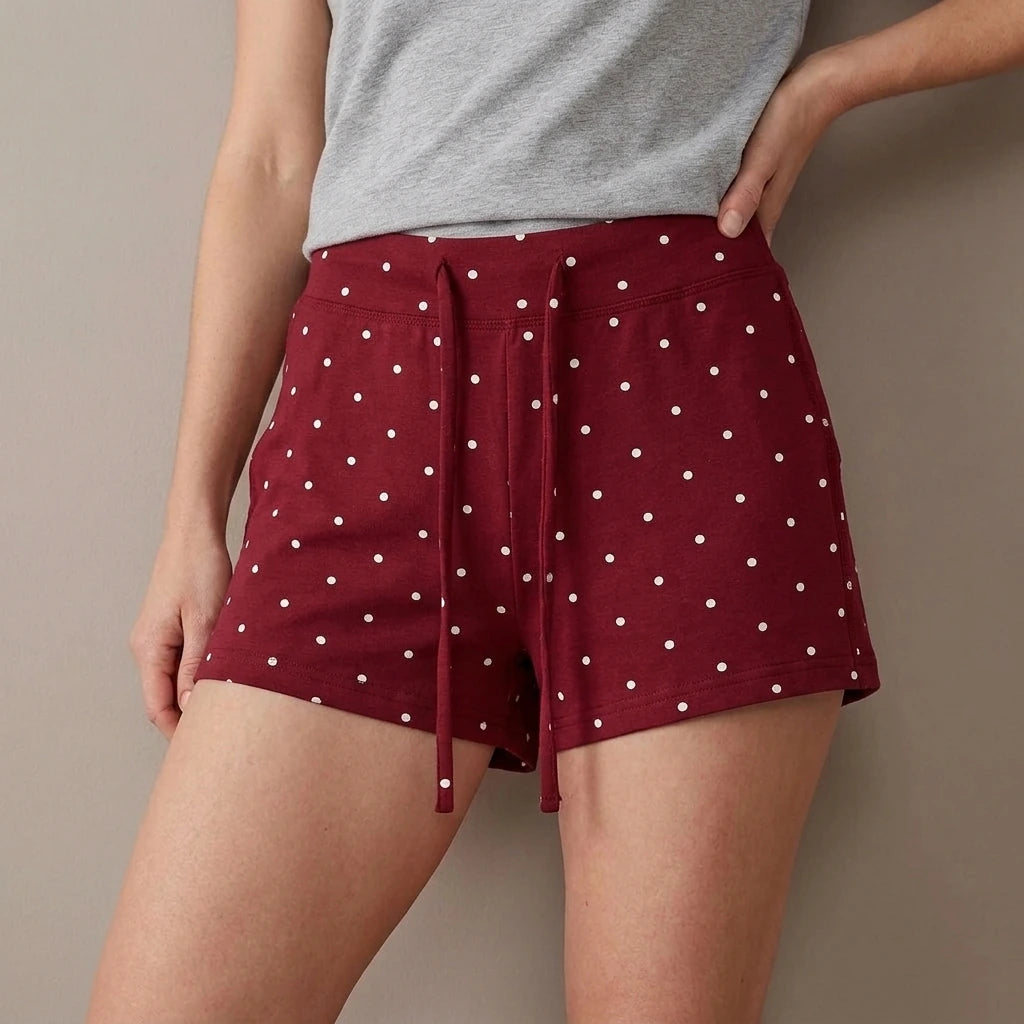 Elastic waist shorts for women — variant_front