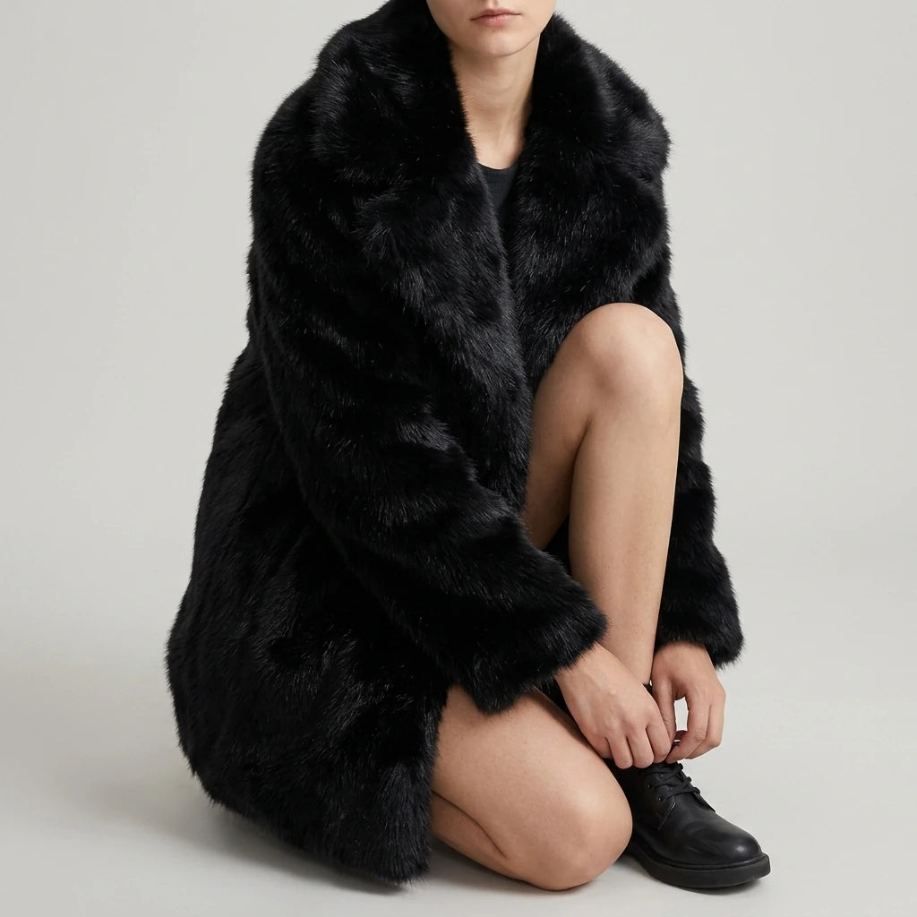 Collar faux fur coat jacket — lifestyle_lead