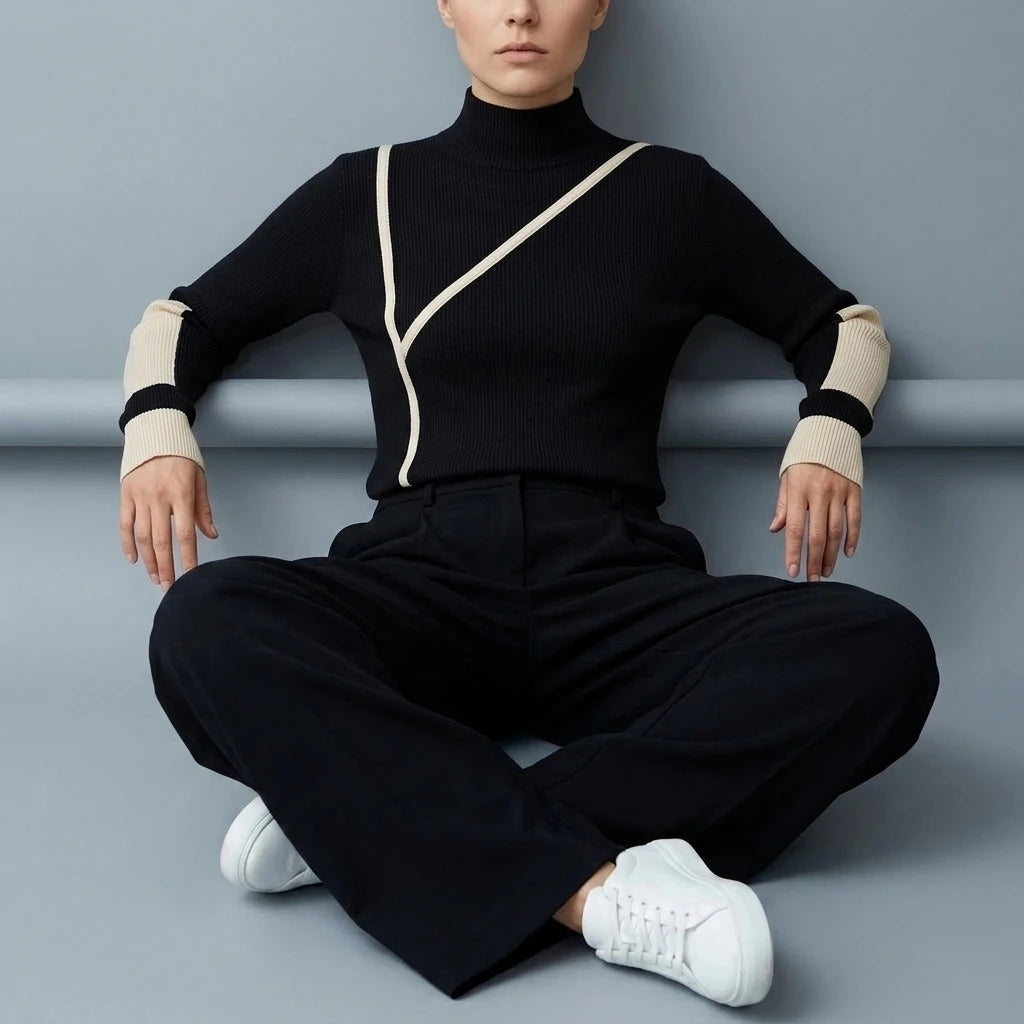 Turtleneck Sweater Women Winter Clothes Merino Kintting Cotton Cashmere Sweater Women Pullover Fall Female Knitwear — variant_front