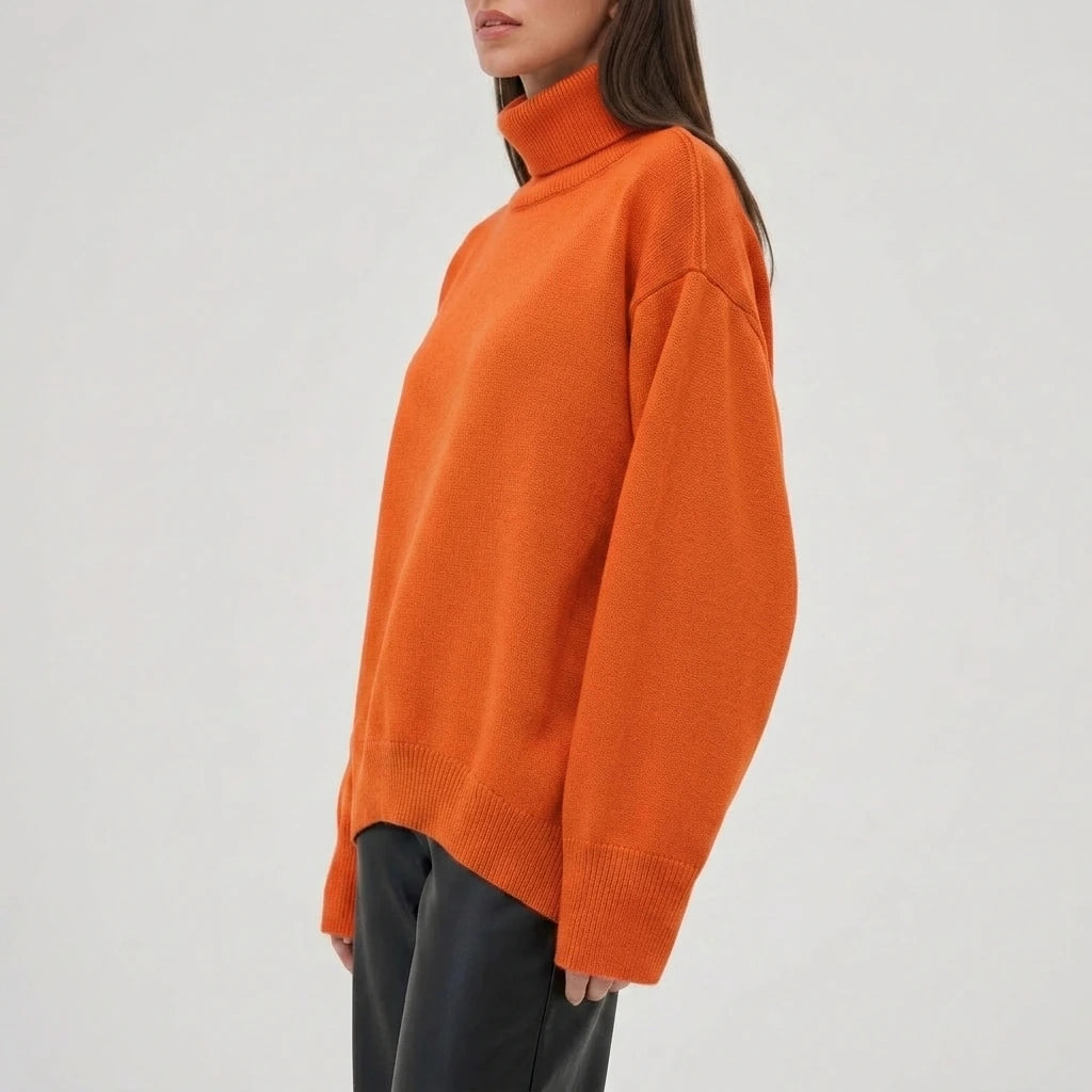 Turtleneck Long Sleeve Sweater — variant_front
