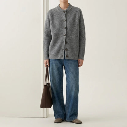High-End Chunky Knit Sweater Unisex Couple Cardigan Outerwear Knitwear — lifestyle_lead