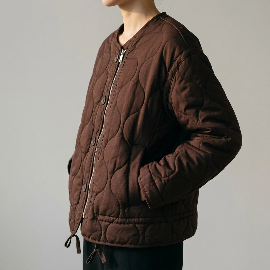 Loose Quilted Cotton Jacket — lifestyle