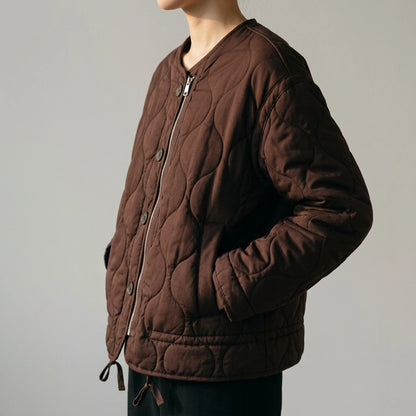Loose Quilted Cotton Jacket — lifestyle