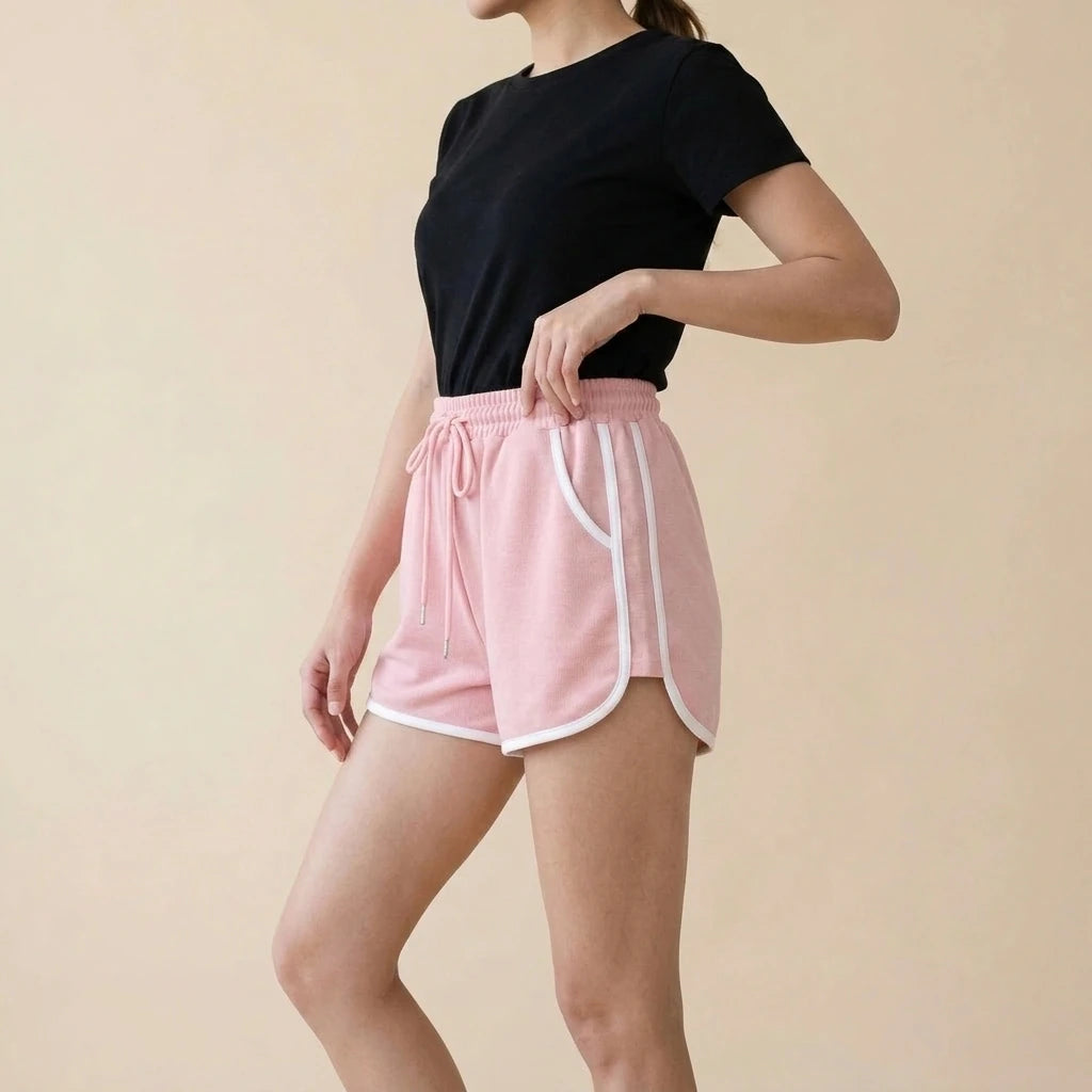 Style Casual Sports Shorts for Women, Loose and Comfortable Lounge Pants, Wide-Leg Shorts — variant_front