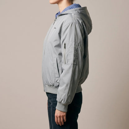Cotton padded thick hooded jacket — lifestyle