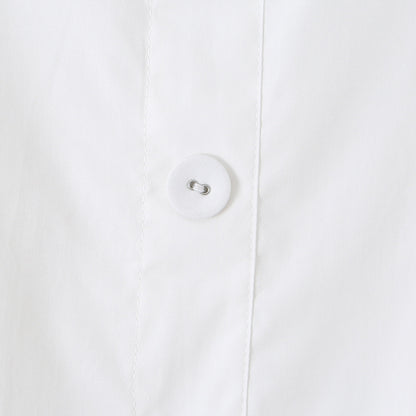White Vintage Style Mid Length Dress, Strapless Button Up Sleeveless Elegant A-Line Summer Polyester