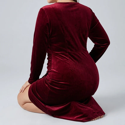 Long Sleeve Fitted Dress — lifestyle