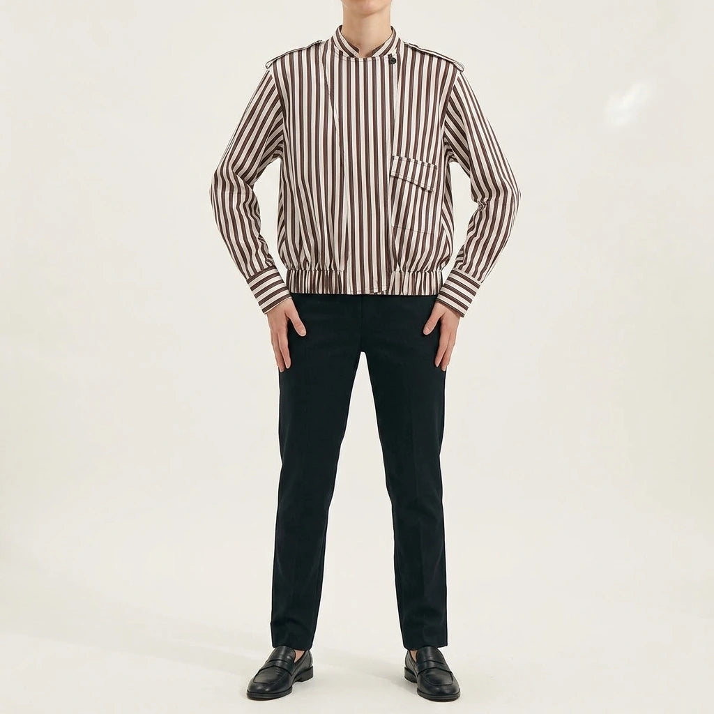 Striped pilot jacket jacket — lifestyle_lead