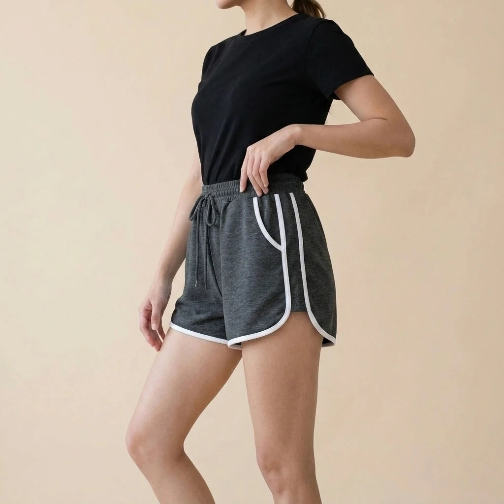 Style Casual Sports Shorts for Women, Loose and Comfortable Lounge Pants, Wide-Leg Shorts — variant_lifestyle_dark-grey__style-casual-sports-shorts-for-women-loose-and-comfortable-lounge-pants-wide-leg-shorts_lifestyle_natural_03_03.webp