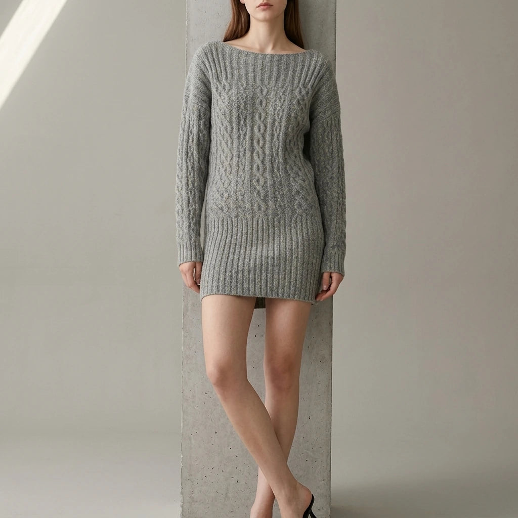 Sweater Short Dress Women's Dress — lifestyle
