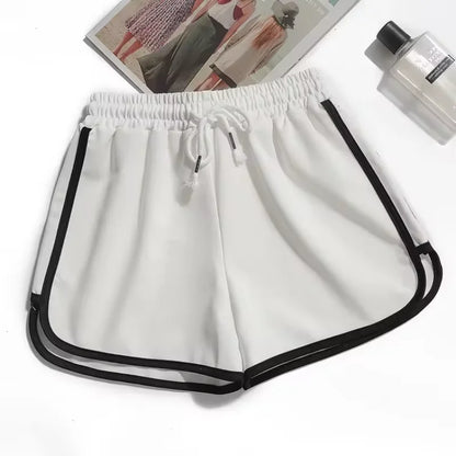Women's High Waist Yoga Shorts Wide Leg Knit Fitness Loungewear for Gym Casual Summer Wear Black Pink Blue