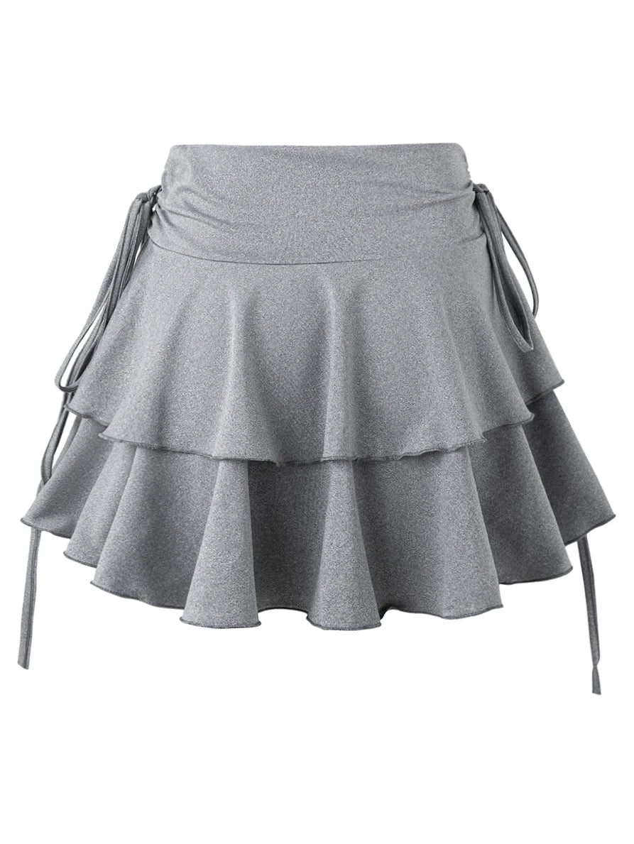 Women's High Waist Knit Mini Skirt, Elastic Waist, Slim Fit, Versatile Casual Summer Fashion, Solid Color Bottoms, Black, Sky Blue, Gray, Pink, Purple, Red, White