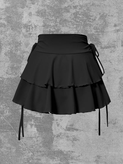 Women's High Waist Knit Mini Skirt, Elastic Waist, Slim Fit, Versatile Casual Summer Fashion, Solid Color Bottoms, Black, Sky Blue, Gray, Pink, Purple, Red, White
