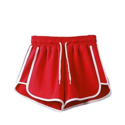 Women's High Waist Yoga Shorts Wide Leg Knit Fitness Loungewear for Gym Casual Summer Wear Black Pink Blue