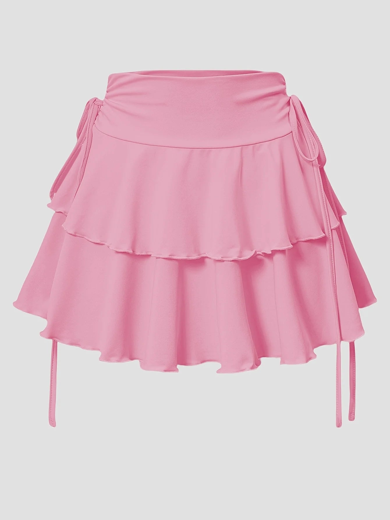 Women's High Waist Knit Mini Skirt, Elastic Waist, Slim Fit, Versatile Casual Summer Fashion, Solid Color Bottoms, Black, Sky Blue, Gray, Pink, Purple, Red, White
