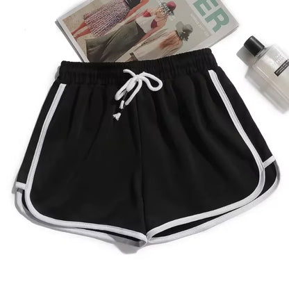 Women's High Waist Yoga Shorts Wide Leg Knit Fitness Loungewear for Gym Casual Summer Wear Black Pink Blue