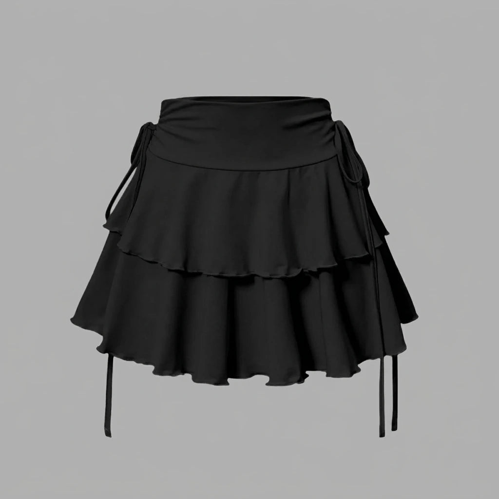 New Solid Color Skirt Women Summer Fashion Outdoor Versatile High Waist Slim Fit Elastic Waist Short Skirt Goods In Stock — variant_front