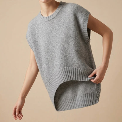 knitted vest — lifestyle