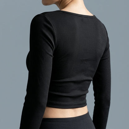 Neck Long Sleeve T-Shirt — lifestyle