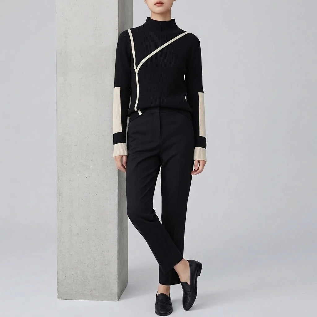 Turtleneck Sweater Women Winter Clothes Merino Kintting Cotton Cashmere Sweater Women Pullover Fall Female Knitwear — variant_front