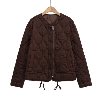 Loose Quilted Cotton Jacket — variant_front