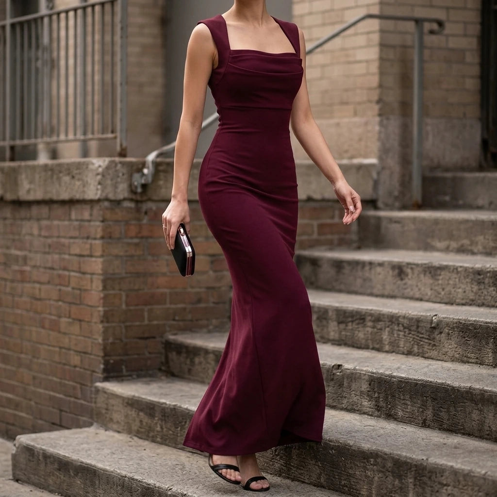 Strap slim fit spring/summer sexy fishtail dress — lifestyle