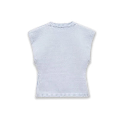 Shoulder profile knitted vest — variant_front