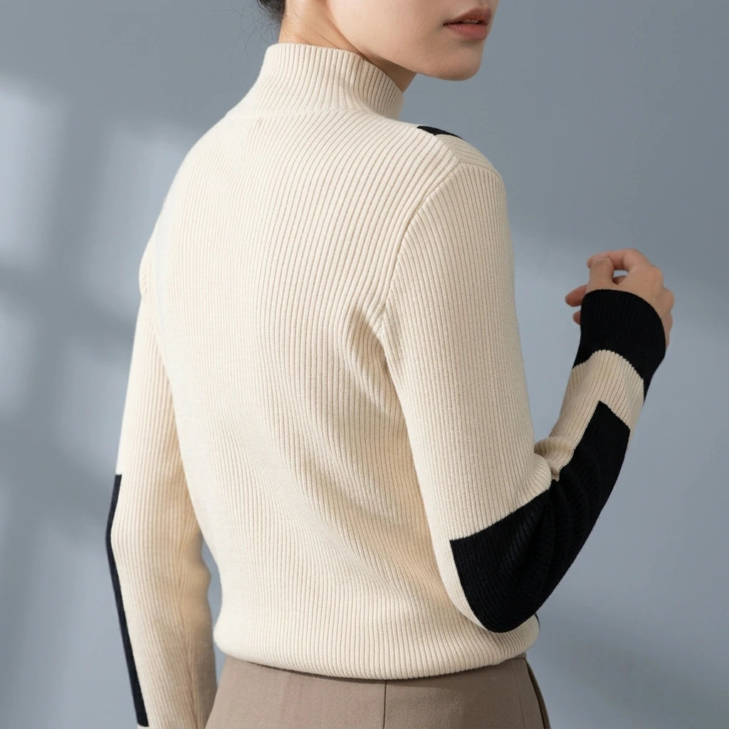 Turtleneck Sweater Women Winter Clothes Merino Kintting Cotton Cashmere Sweater Women Pullover Fall Female Knitwear — variant_front