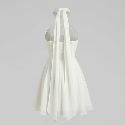 Back product-only image of Apricot Sweetheart Neck Chiffon Tank Top