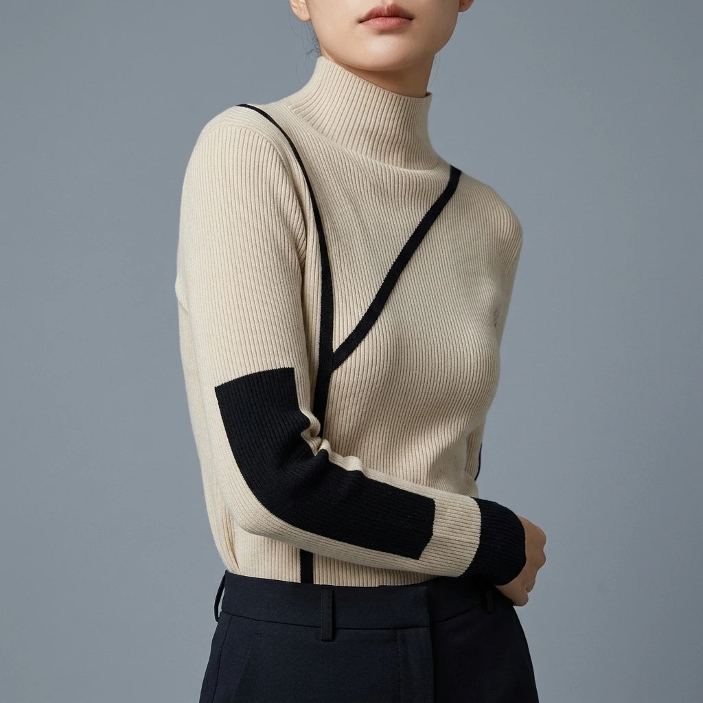 Turtleneck Sweater Women Winter Clothes Merino Kintting Cotton Cashmere Sweater Women Pullover Fall Female Knitwear — variant_front