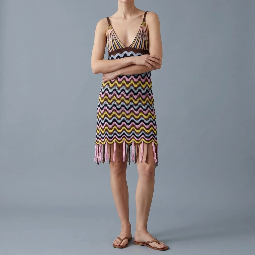 Women's Knitted Mini Dress — lifestyle
