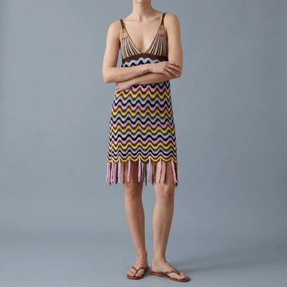 Women's Knitted Mini Dress — lifestyle