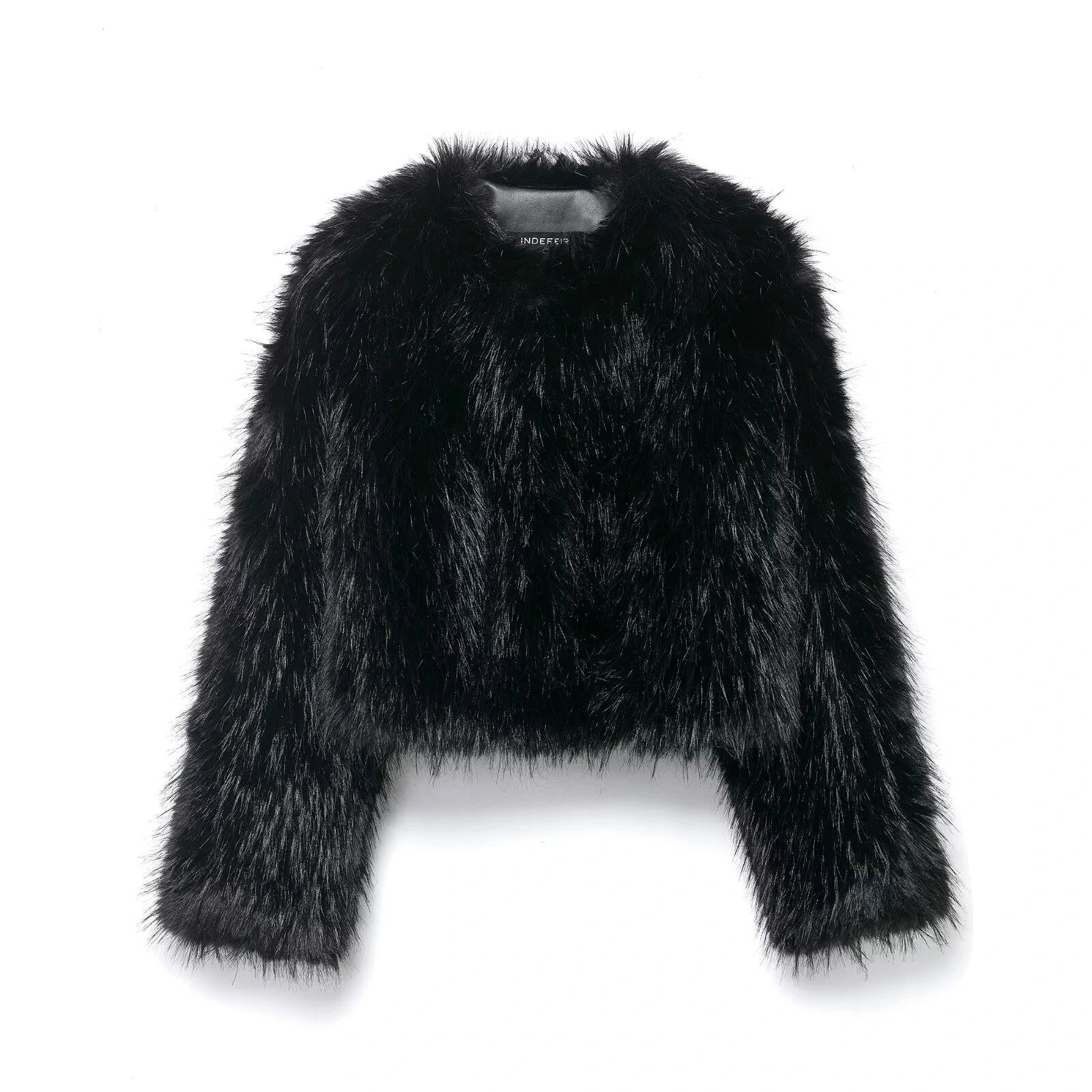 Street faux fur coat for winter — variant_front