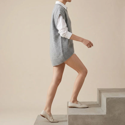 knitted vest — lifestyle