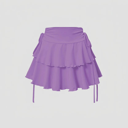 New Solid Color Skirt Women Summer Fashion Outdoor Versatile High Waist Slim Fit Elastic Waist Short Skirt Goods In Stock — variant_front