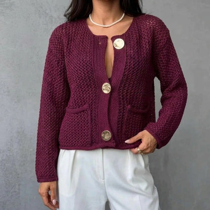 Chunky Knit Cardigan Sweater Coat for Women — lifestyle