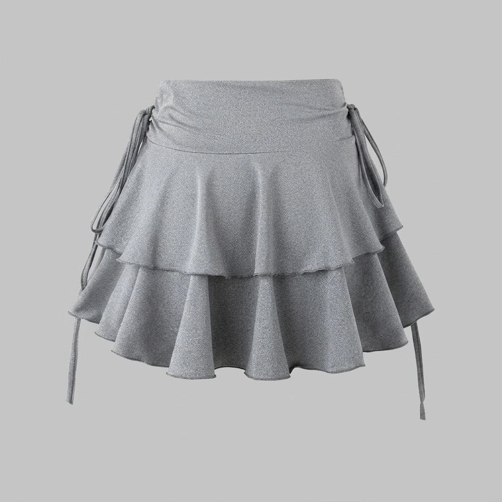 New Solid Color Skirt Women Summer Fashion Outdoor Versatile High Waist Slim Fit Elastic Waist Short Skirt Goods In Stock — variant_front