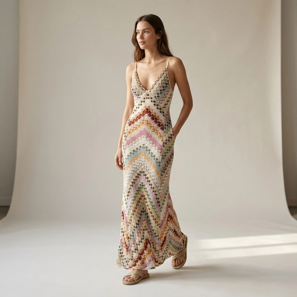 Spring Summer Female Boho Maxi Dresses Retro Sleeveless Women Holiday Long Skirt Sexy Deep V Neck Casual Party Dress Streetwear — lifestyle