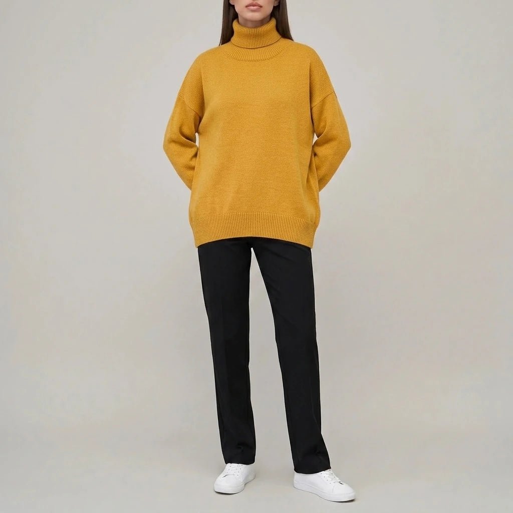 Turtleneck Long Sleeve Sweater — variant_front