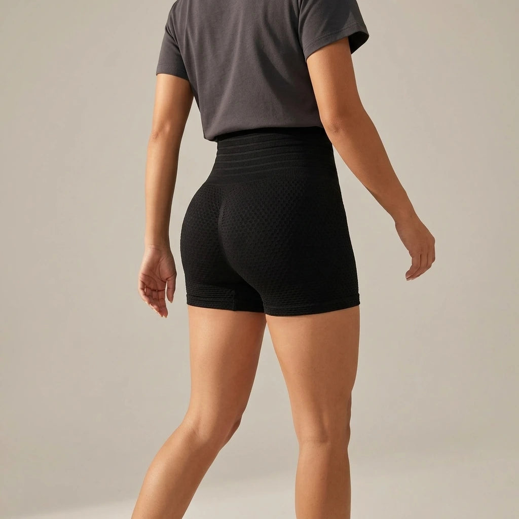 High Waist Active Shorts — variant_front