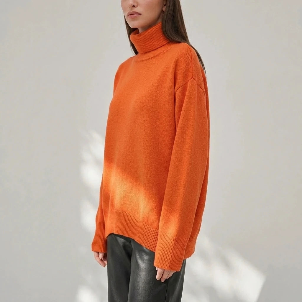 Turtleneck Long Sleeve Sweater — variant_front