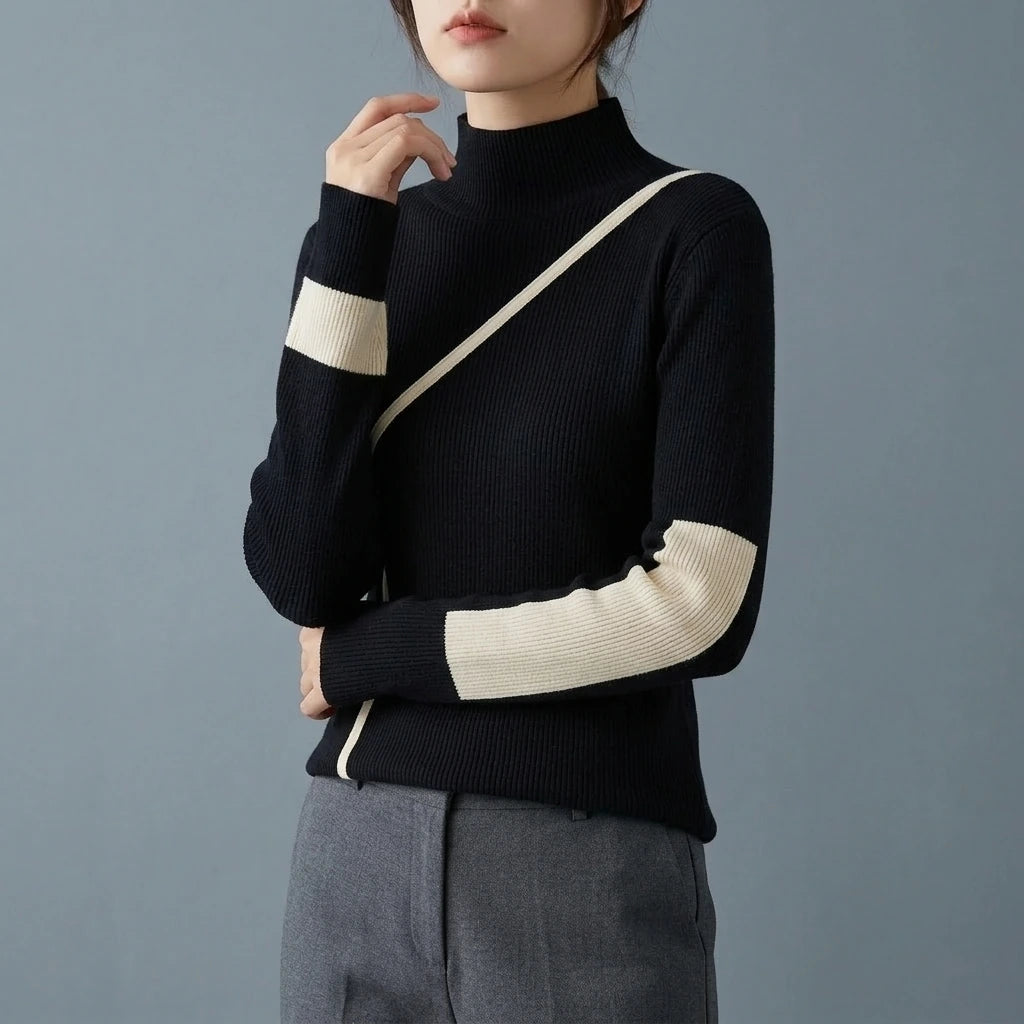 Turtleneck Sweater Women Winter Clothes Merino Kintting Cotton Cashmere Sweater Women Pullover Fall Female Knitwear — variant_front