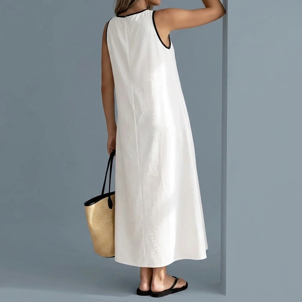 New popular solid color summer new vest long dress — lifestyle