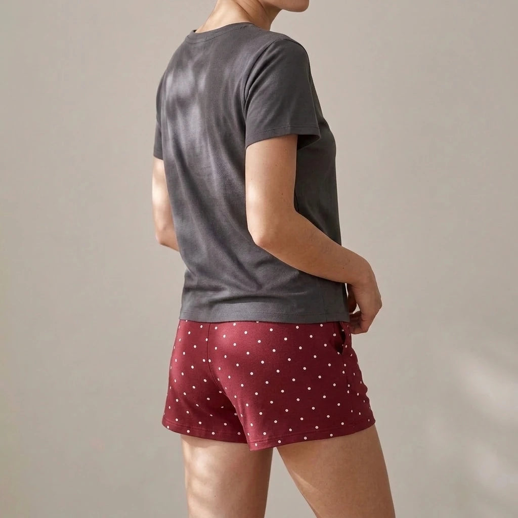 Elastic waist shorts for women — variant_front